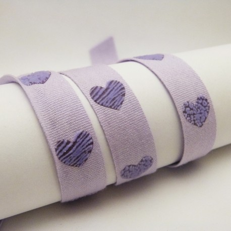 Ruban coeurs de velours