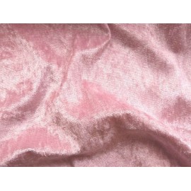 Panne de velours Rose pâle 