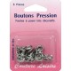 Bout. pression cercle couleur