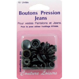 Bout. pression jeans x10