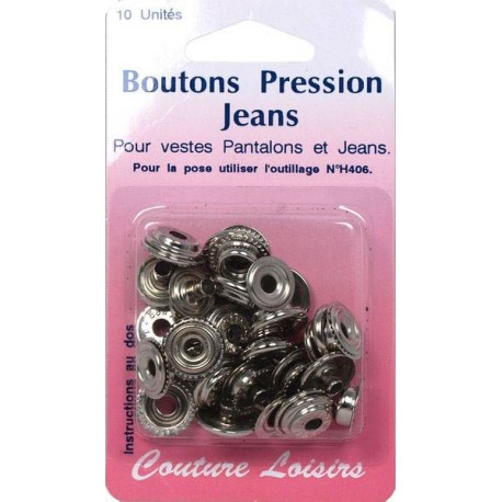 Bout. pression jeans x10