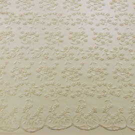 Dentelle campanule Ecru