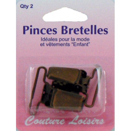 Pinces bretelles x2