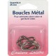 Boucle métal en D x4
