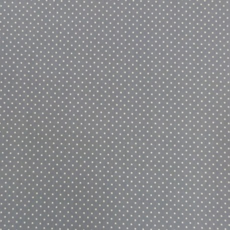 Tissu petit pois Gris