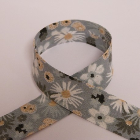 Biais Fleurs Blanches