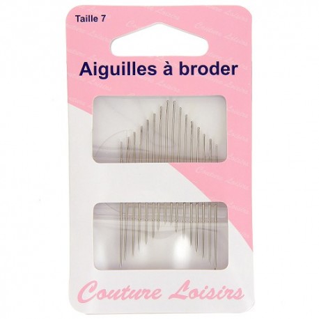 Aiguilles à broder x16 (taille 7)