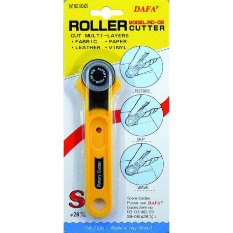 Cutter rotatif lame droite