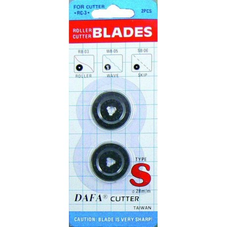 Lames de cutter 28mm x2